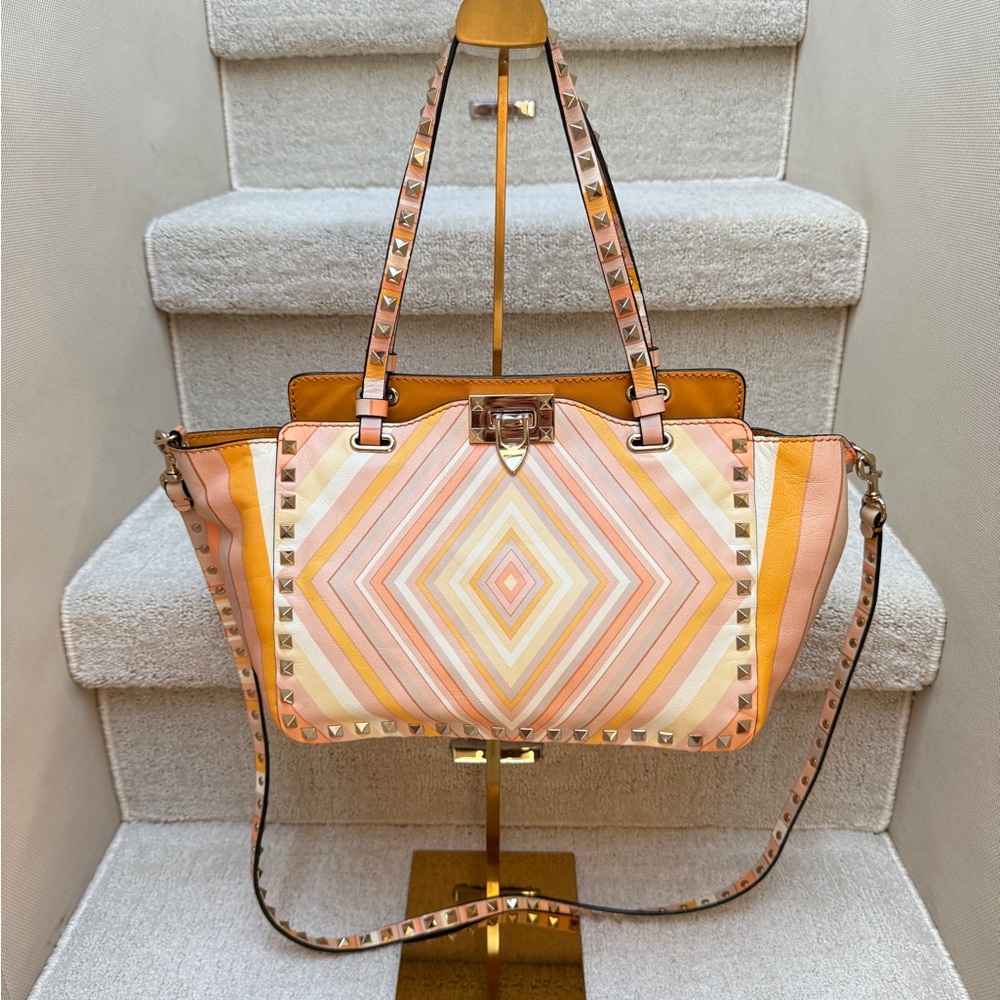 Valentino Garavani Pink and Orange Shoulder Bag